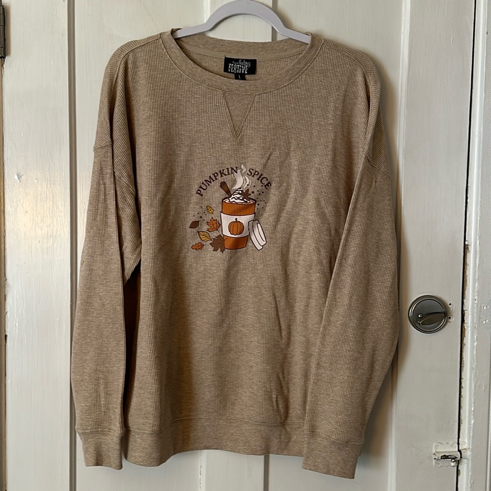 WOMENS waffle knit top.